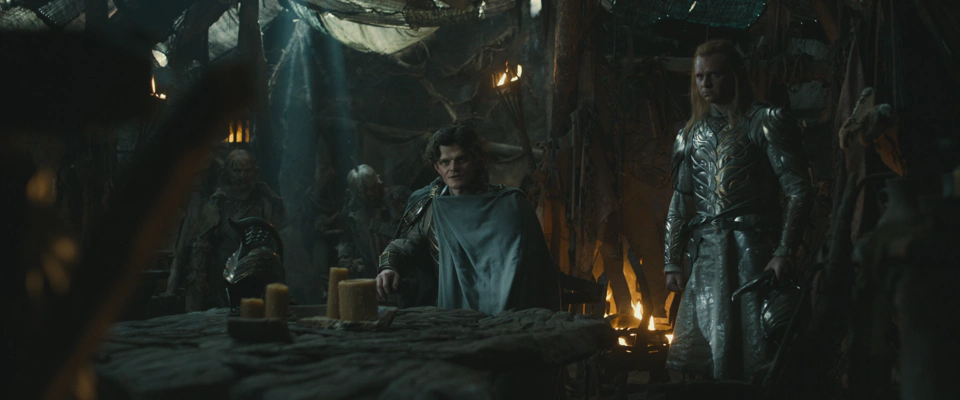 Elrond talking with Adar.