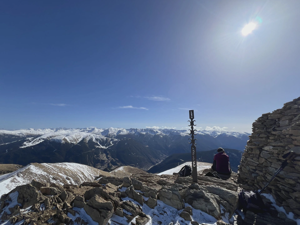 The summit at 2,740m.