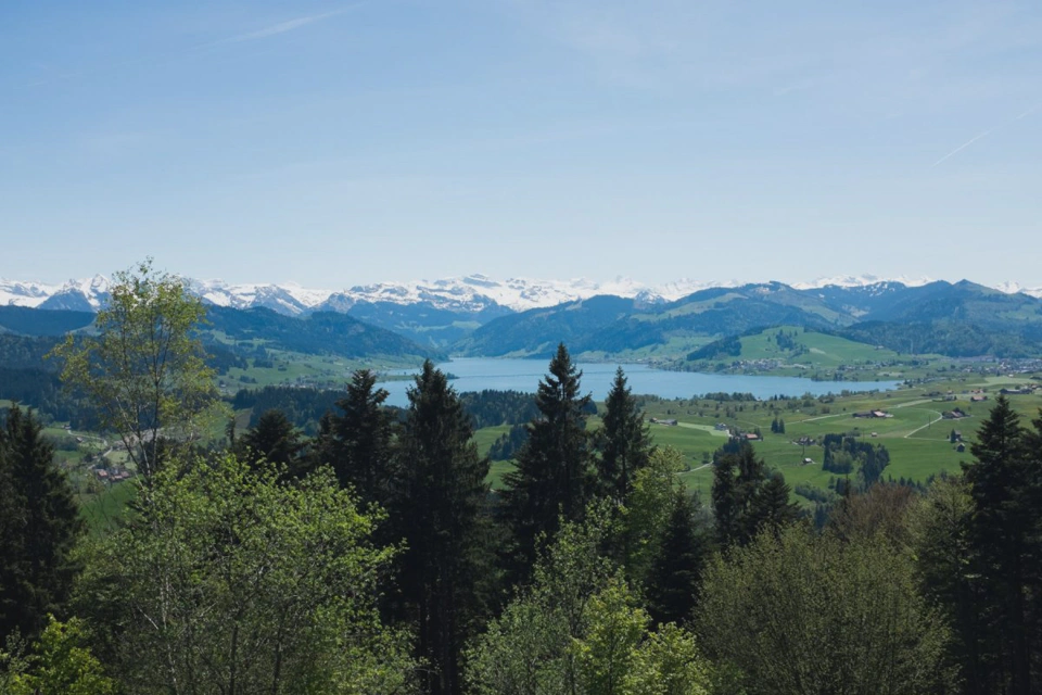View from Etzel Kulm, 1098m.