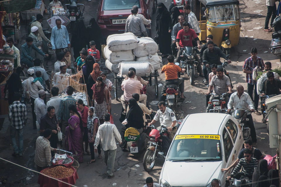  Hyderabad traffic.