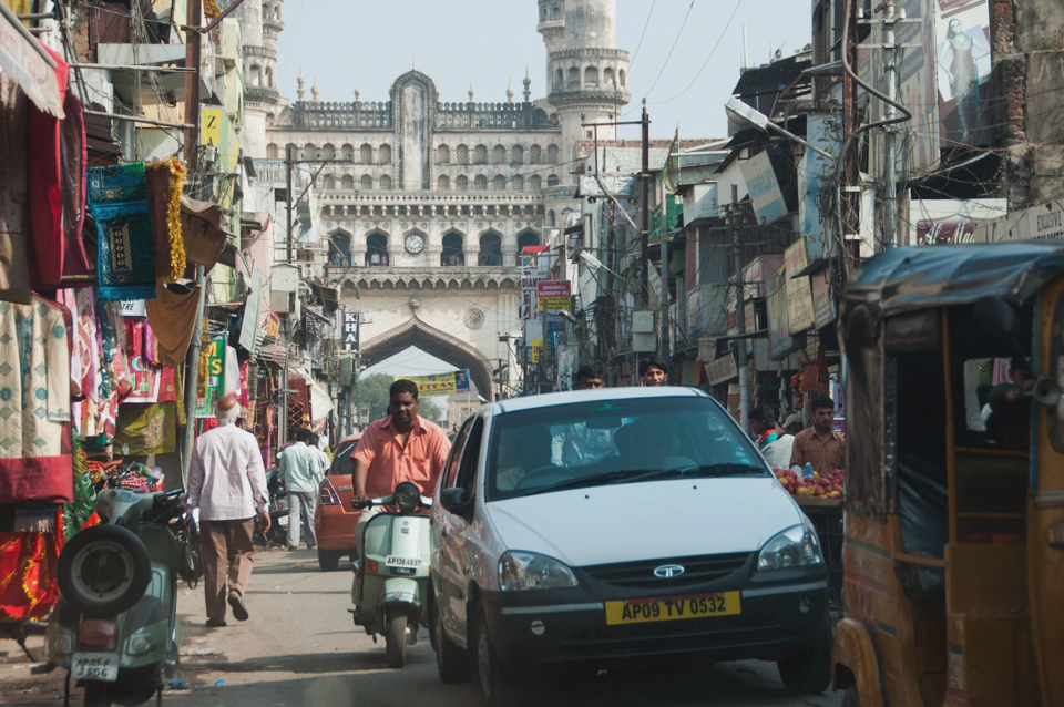 On the way to Charminar. Fast and Furious must be for Indians the equivalent of Disney movies for western countries.