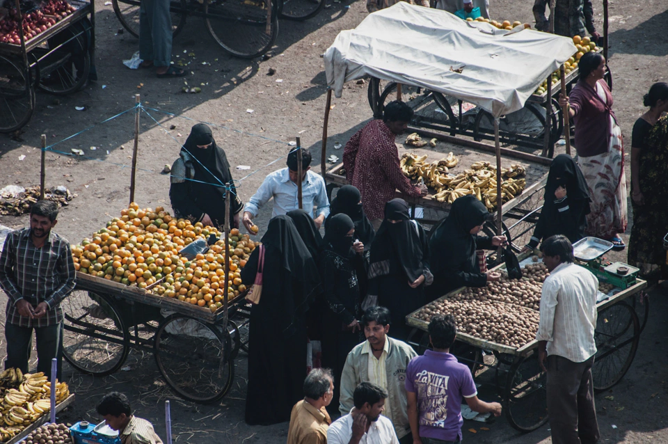 Street stalls near Charminar.