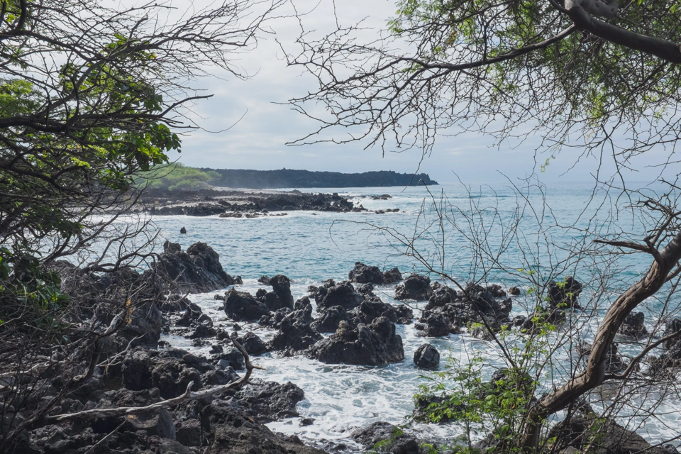 Lava Fields beach: an allegedly wonderful place to snorkel.