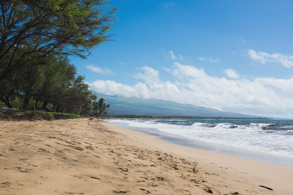 The first Hawaiian beach we stepped onto.